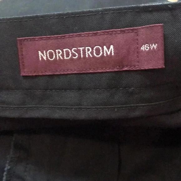 NORDSTROM SHORTS MENS SZ 46W. BLACK PLEATED FRONT - Picture 7 of 8